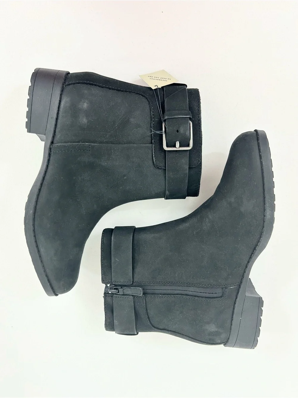 Cole Haan Hastings Waterproof Black Booties Size 6 NEW